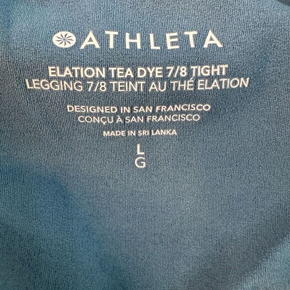 Athleta Elation Tea Dye 7/8 Tight Large - Picture 2 of 4